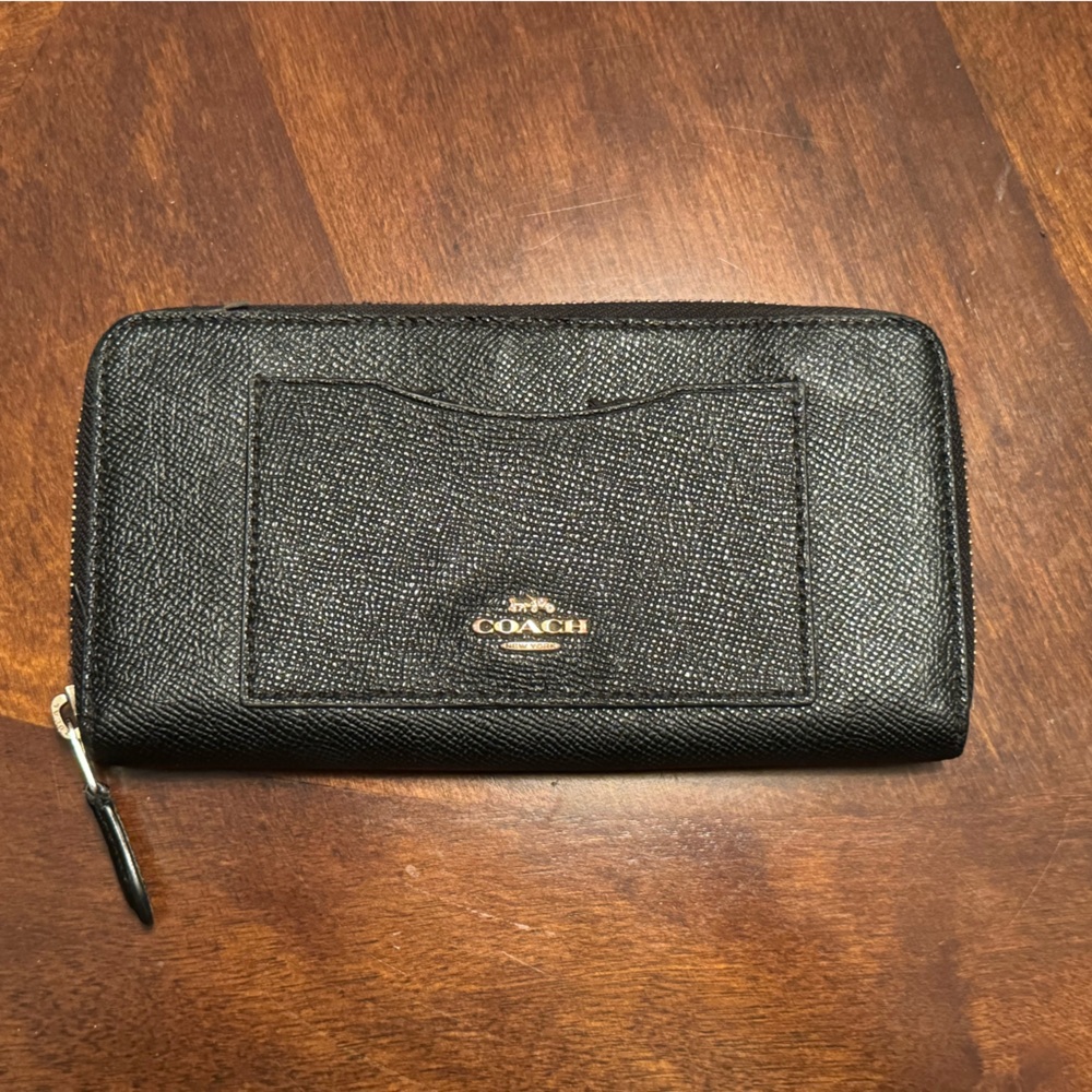Coach Black Leather Wallet